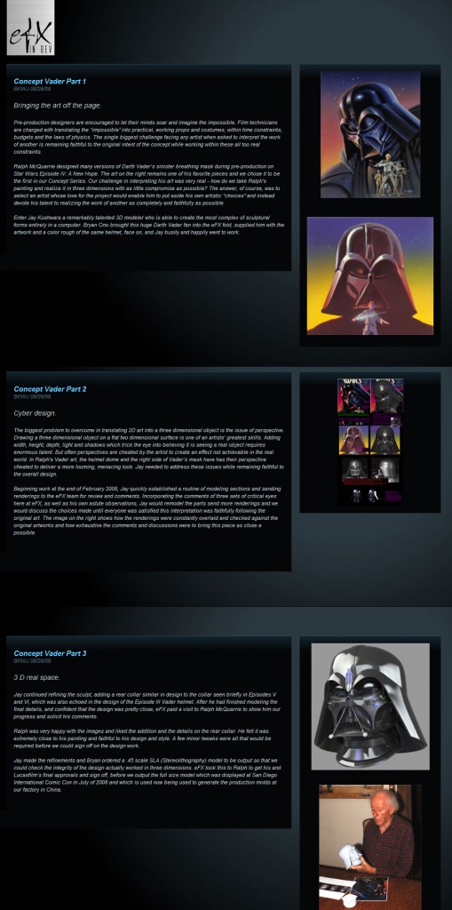 Jay Kushwara Digital Renaissance EFX Ralph McQuarrie Concept Darth